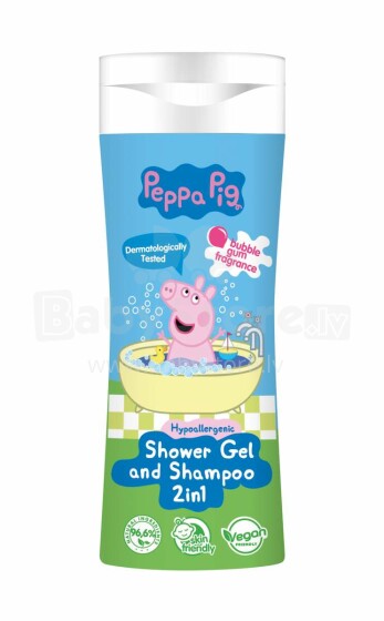 PEPPA PIG Suihkugeeli ja shampoo 2-in-1, 300 ml