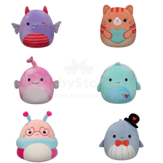 SQUISHMALLOWS Plush toy Valentine´s Day edition, 19 cm