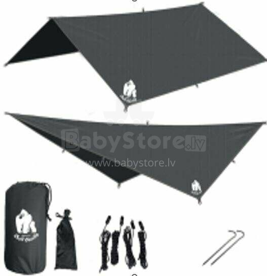 Ikonka Art.KX3960 Canopy tarpaulin tent over hammock 300cm black