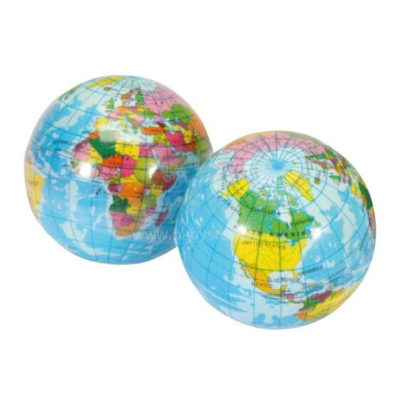 Keycraft Small Globe Sponge Ball Art.GL91 Atlecošā bumba - antistress (diametrs 6cm)