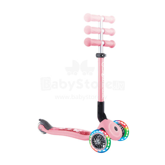 GLOBBER salokāms skrejritenis Junior Fantasy Lights, pasteļrozā, 433-210