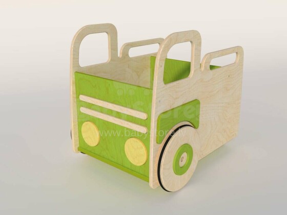 Designs Call KIBO Art.159424 Green  Ящик для игрушек на колесиках