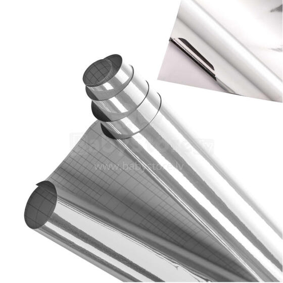Ikonka Art.KX10171 Mirror roll film mirror chrome silver 1,52x18m