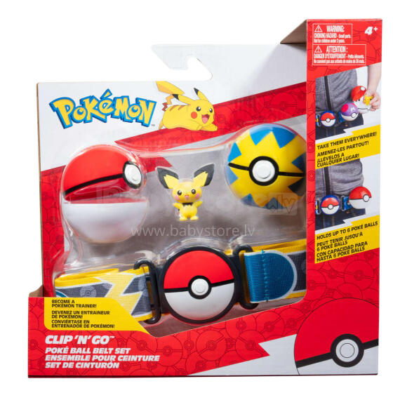 POKEMON Clip ´N´ Go Poké bumbiņu jostas komplekts, W15