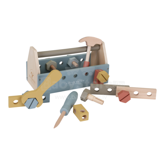 Little Dutch Toolbox Art.7078 Koka instrumenti  čemodānā