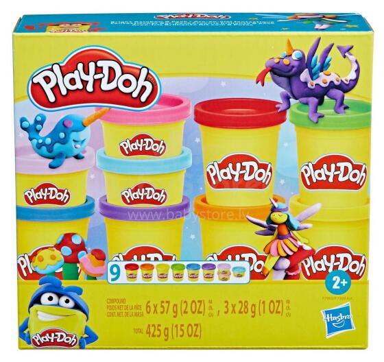 PLAY-DOH масса для лепки 9шт
