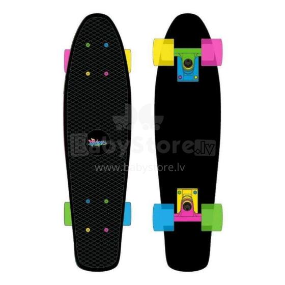 Muuwmi Skateboard Penny Board Neon Art.AU293  Bērnu skrituļdēlis ar gaismiņam