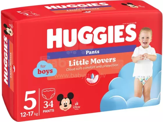 Huggies Pants D S5 Boy Art.159709 Autiņbiksītes 12-17kg, 34gb