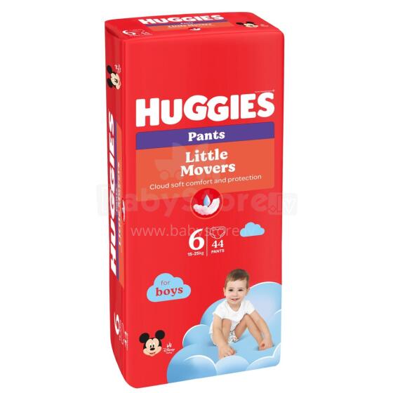Huggies Pants MP 6 Boy Art.BL041547657 Детские подгузники 15-25кг,44 шт