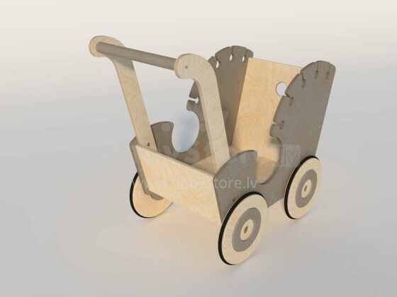 Designs Call DOCY Art.159738 Grey   Ящик/коляска для игрушек на колесиках