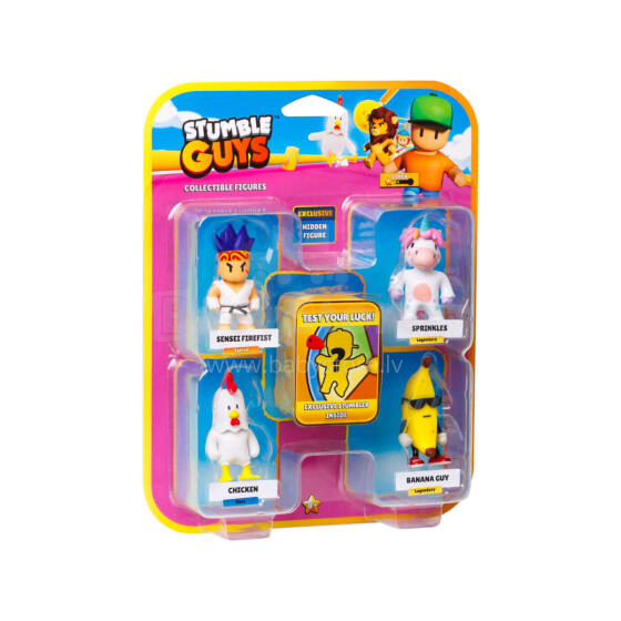STUMBLE GUYS Figures 5-pack, 6 cm