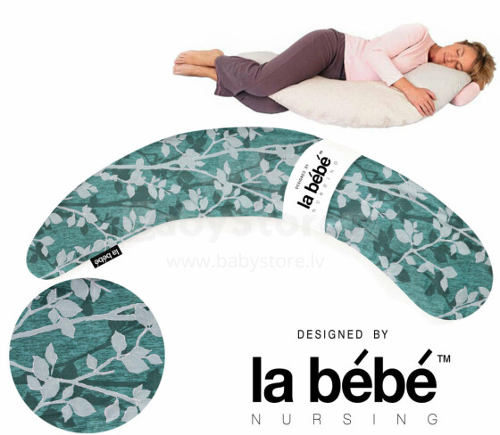 La Bebe™ Moon Maternity Pillow Art.159835  Spring Flowers Подушка-подковка для беременных с наполнителем из полистерола [2 хлопковых чехла] 195 см