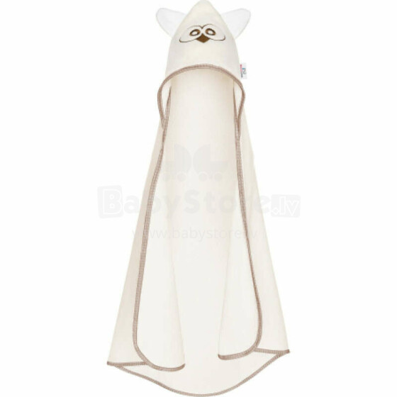 BabyOno Bath Towel Cover Ears Art.BOC0124 Owl Bērnu frotē dvielis ar kapuci 80x80cm