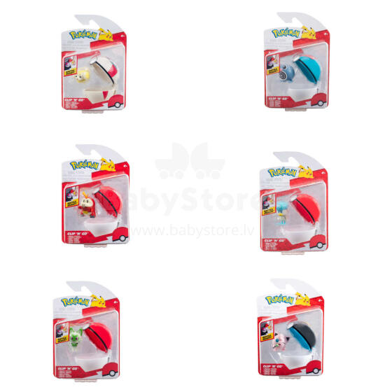 POKEMON W17 Pokéball with figure Clip´N´Go