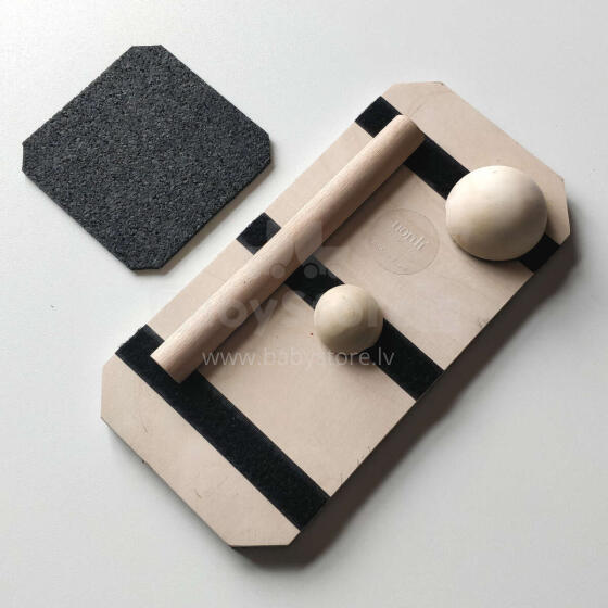 Brendompl Wood Balance 3D Art.NF03009 Koka  3D pēdas balansa dēlis ar gumiju