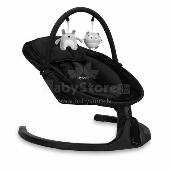 Momi Bouncer Kenani Art.BULE00038 Onyx Stylish baby rocking chair with music
