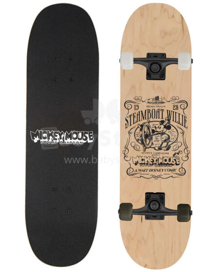 BIG WOODEN SKATEBOARD D100 MICKEY STEAMBOAT
