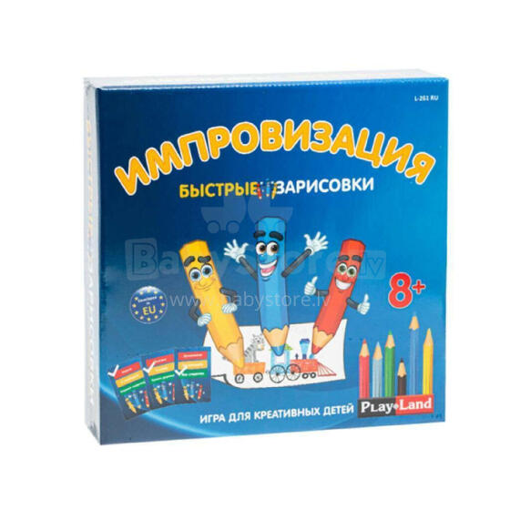 Playland Art.L-261 LV  Игра настольная Импровизация, быстрые зарисовки(лат.яз)