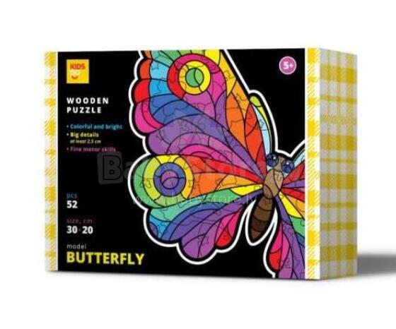 Kids Do Wooden puzzle  Art.AP3115 Butterfly Koka puzle Taurenis 52 gab
