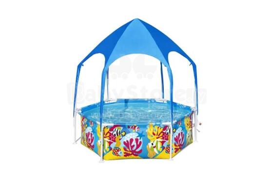 Bestway 5618T Steel Pro UV Careful Splash-in-Shade Play Pool