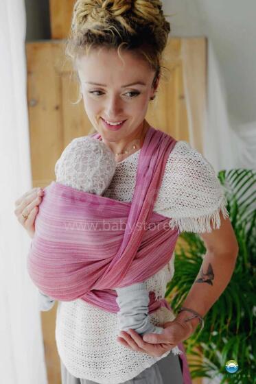 Little Frog  Wrap Sling Bamboo Art.160781 Ruby Многофункциональный слинг - платок  (для детей до 36 месяцев)  размер 3 (3.2м)
