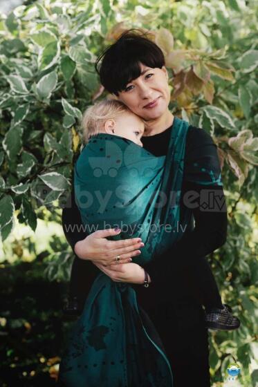 Little Frog  Wrap Sling  Art.160822 Teal Wonderlust  Многофункциональный слинг - платок  (для детей до 36 месяцев)  размер 4 (3.6м)