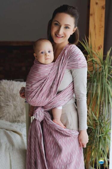 Little Frog  Wrap Sling  Art.160824 Blushing Flames Zīdaiņu slings/lakats (bērniem līdz 36 mēnešiem) size 4 (3.6m)