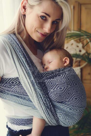 Little Frog Wrap Sling Art.160847 Tencel Rocky Tube  Многофункциональный слинг - платок (для детей до 36 месяцев) размер 4 (3.6м)