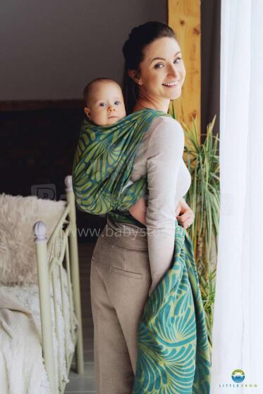 Little Frog Wrap Sling Art.160911 Spring Plumes  Zīdaiņu slings/lakats (bērniem līdz 36 mēnešiem) size 5 (4.2m)