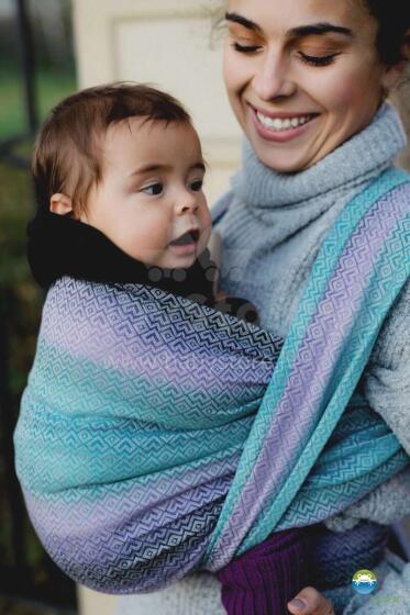 Little Frog Wrap Sling Art.160929 True Love Zīdaiņu slings/lakats (bērniem līdz 36 mēnešiem) size 5 (4.2m)