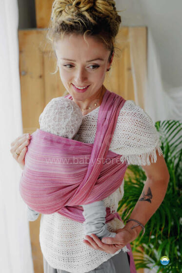 Little Frog Wrap Sling Art.160944 Bamboo Ruby Zīdaiņu slings/lakats (bērniem līdz 36 mēnešiem) size 6 (4.6m)