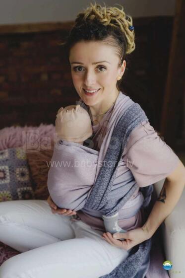 Little Frog Wrap Sling Art.160959 Lovely Lavender Zīdaiņu slings/lakats (bērniem līdz 36 mēnešiem) size 6 (4.6m)