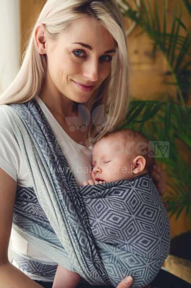 Little Frog Wrap Sling Art.160985 Rocky Cube  Многофункциональный слинг - платок (для детей до 36 месяцев) размер 7 (5.2м)