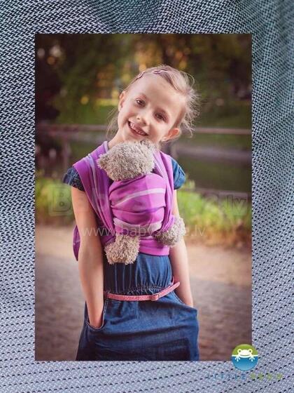 Little Frog Doll Wrap Sling Art.160998 Dark Howlite   Многофункциональный слинг - платок для кукол (1.1м)