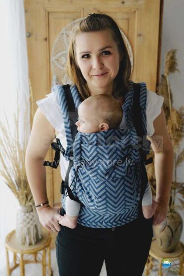 Little Frog Baby Carrier Prime Art.161006 Sky Miles Эргономичная кенгуру - Рюкзачок повышенной комфортности от 4 до 20 кг