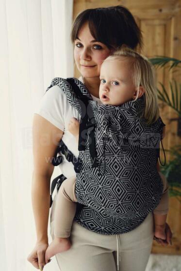 Little Frog Baby Carrier Prime Art.161012 Inky Cube  Эргономичная кенгуру - Рюкзачок повышенной комфортности от 4 до 20 кг