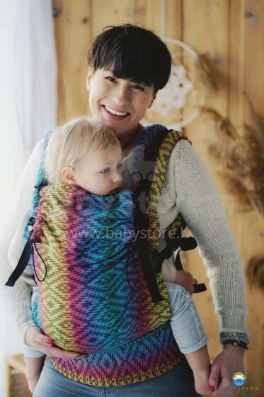 Little Frog Baby Carrier Prime Art.161018 Prismatic Ethno Эргономичная кенгуру - Рюкзачок повышенной комфортности от 4 до 20 кг