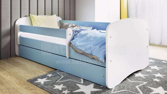 Bed babydreams blue without pattern with drawer without mattress 160/80