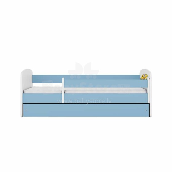 Bed babydreams blue digger with drawer with non-flammable mattress 180/80
