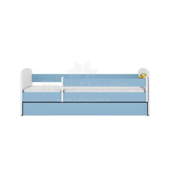 Bed babydreams blue digger with drawer with non-flammable mattress 160/80