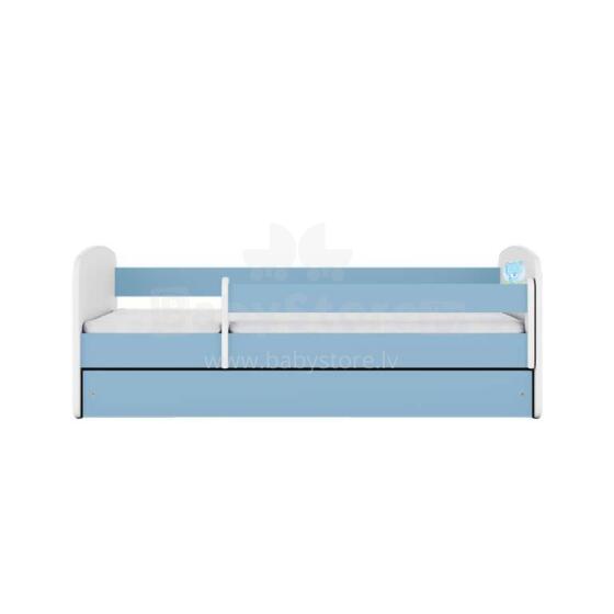 Bed babydreams blue blue teddybear with drawer with non-flammable mattress 140/70