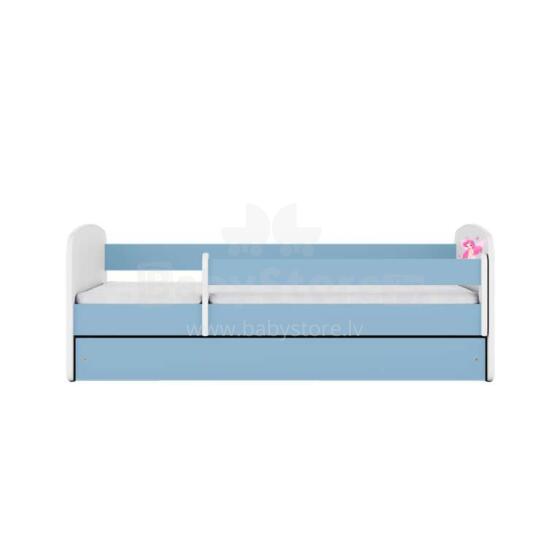 Bed babydreams blue fairy with butterflies with drawer with non-flammable mattress 180/80