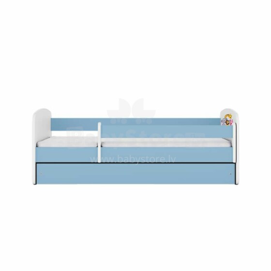 Bed babydreams blue zoo with drawer with non-flammable mattress 160/80
