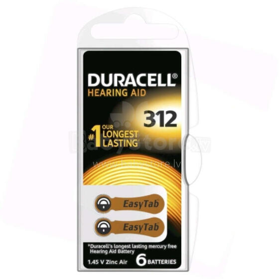 Hearing 312 (A312) Blistera iepakojumā 6gb.