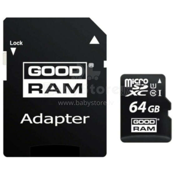 MICROSD 64 ГБ КЛАСС 10 / UHS 1 + АДАПТЕР SD