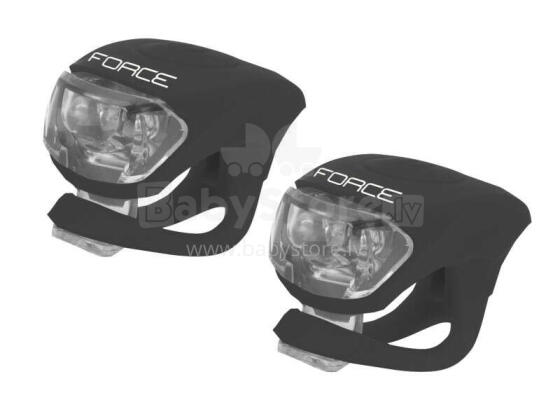 Velo lukturu komplekts Force Double Black