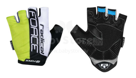 Вело перчатки Force Radical Electro Yellow /White/Black M