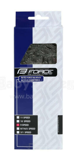 Цепь Force PYC P9002 9sp. 116L серебристый / темно-серебристый