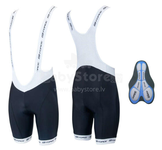 Велошорты с лямками Force B42 Black XS