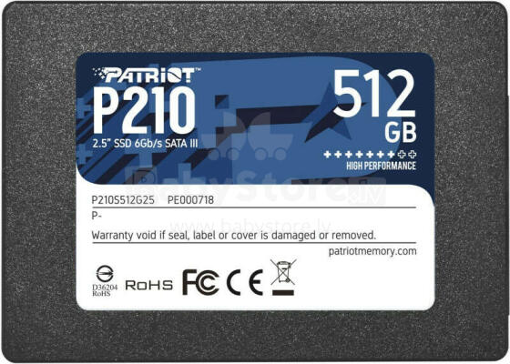 PATRIOT P210 SSD 2.5inch 512GB SATA 3